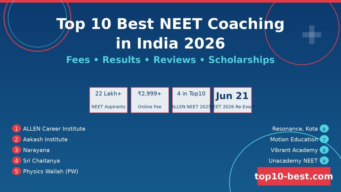Top 10 Best NEET Coaching in India 2026: Fees, Results, Reviews ...