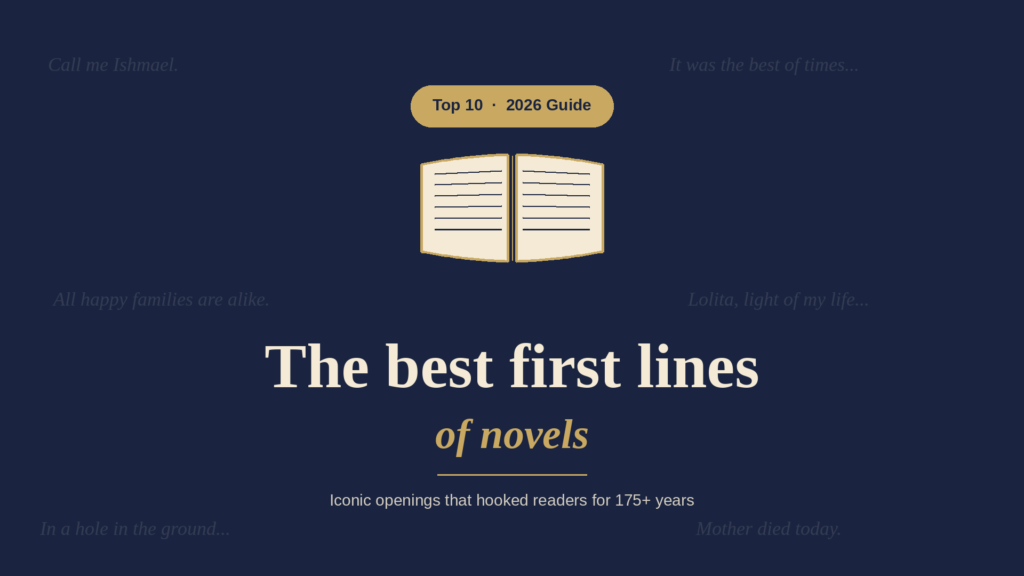 First Line Top 10 Best First Lines of Novels in 2026 - Top10 BEST