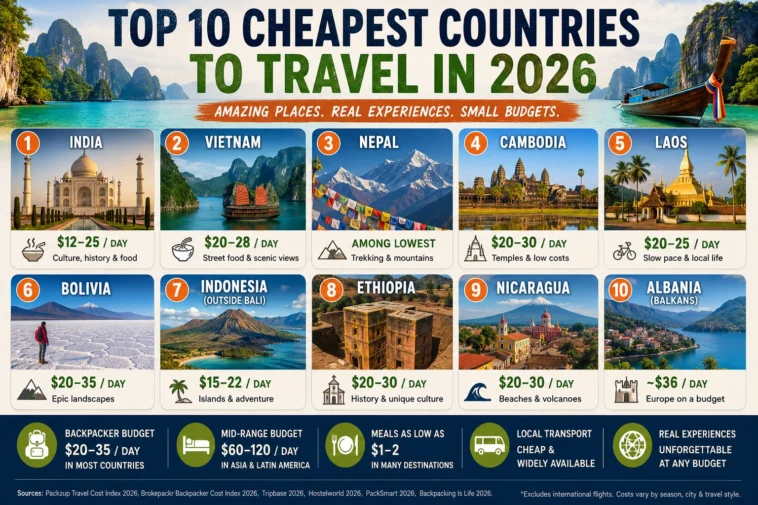 Top 10 Cheapest Countries