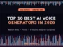 top 10 best AI voice generators