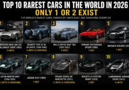 Discover the top 10 rarest cars