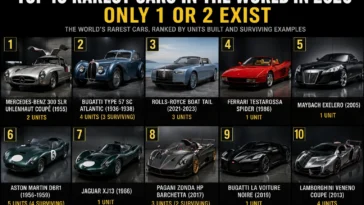 Discover the top 10 rarest cars