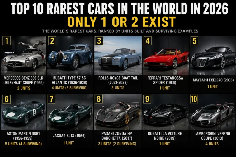 Discover the top 10 rarest cars