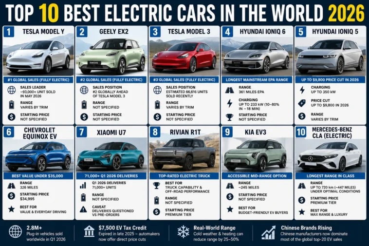 Top 10 Best Electric Cars in the World