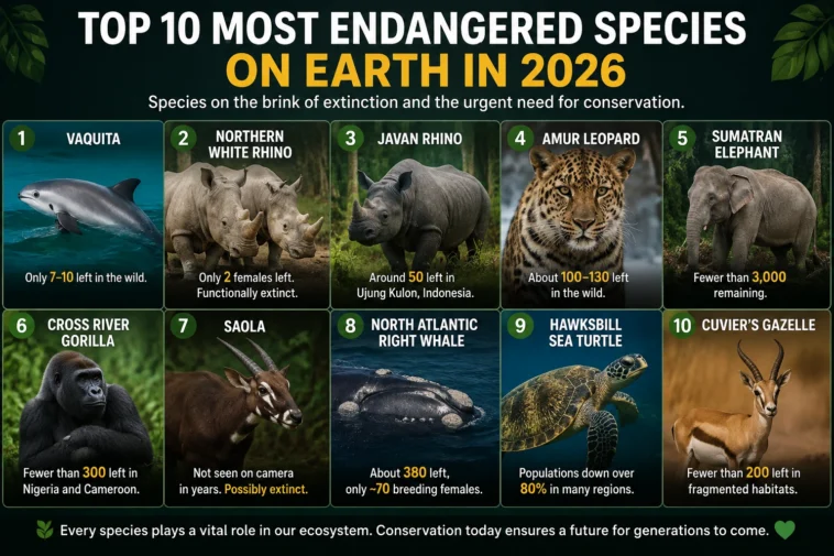 Top 10 Most Endangered Species