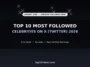 Top 10 Most Followed Celebrities