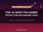 Top 10 Most Followed People