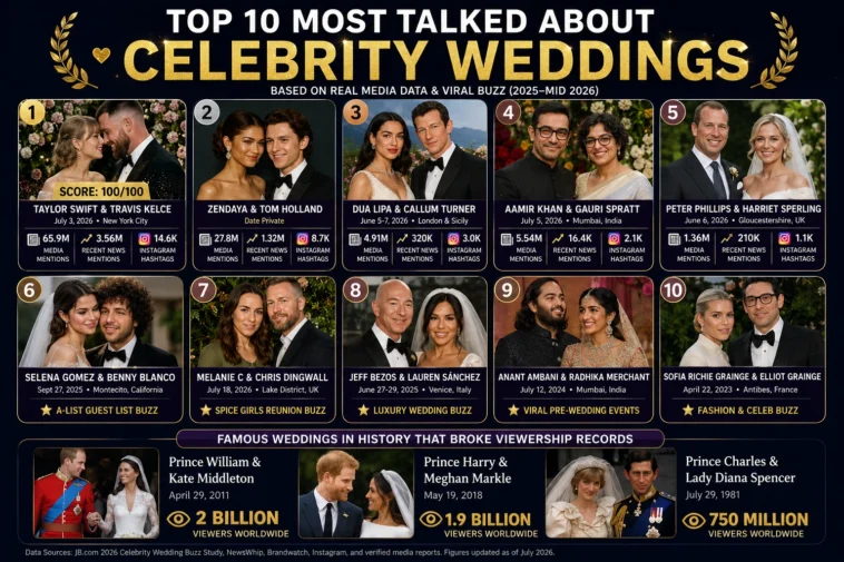 Top 10 Most Talked-About Celebrity Weddings